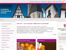 Tablet Screenshot of aichwald-evangelisch.de